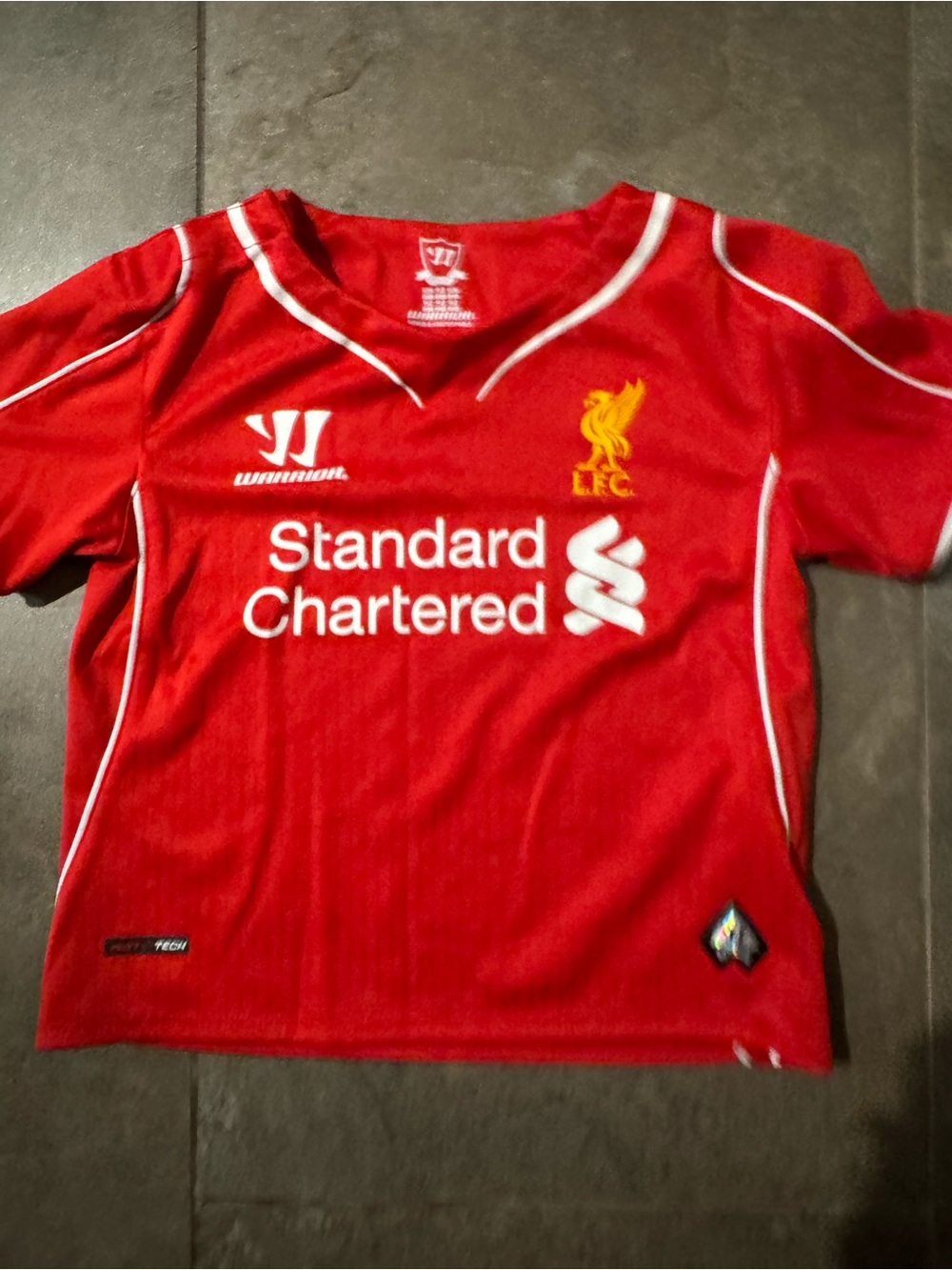 Liverpool FC Warrior Soccer Jersey Toddler 18/24M Red Home Kit